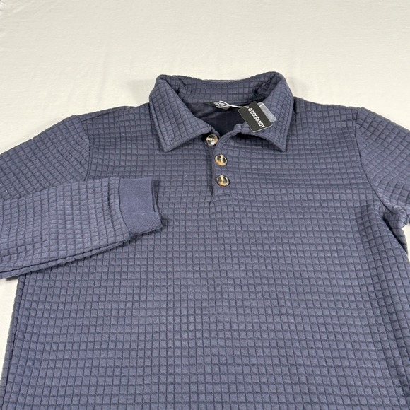 COOFANDY Men's Textured Polo Shirt Long Sleeve Casual Button Up Top Size XL - Picture 9 of 13